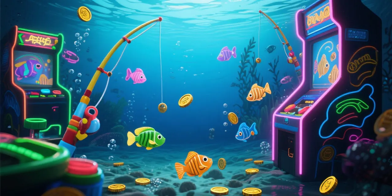 捕鱼游戏场景图